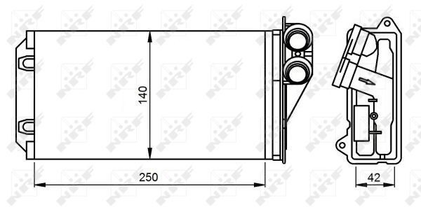 54305 NRF Radiador de forno (de aquecedor)