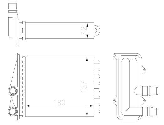 54412 NRF Radiador de forno (de aquecedor)