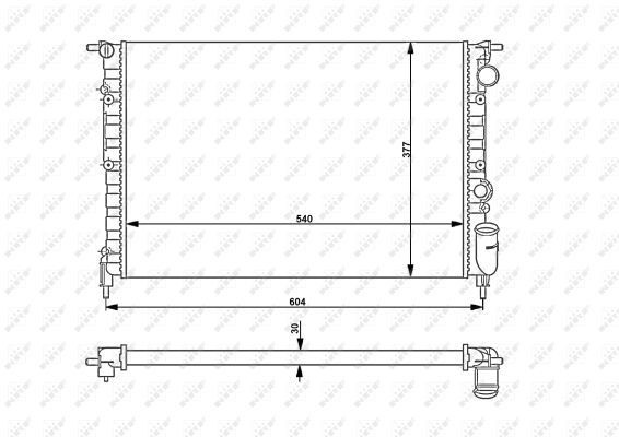 Radiador de esfriamento de motor Renault 21  S48