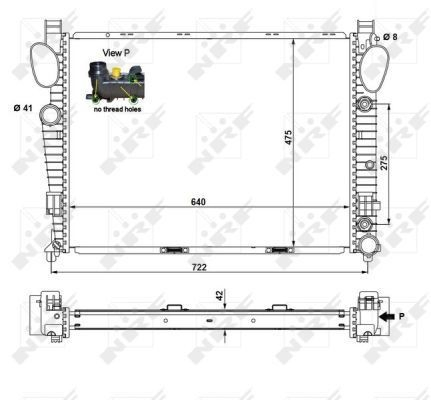 Compre 55325 NRF Radiador de esfriamento de motor