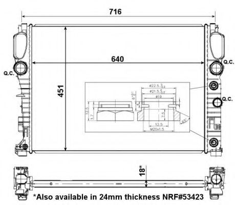 Radiador de esfriamento de motor HELLA A1757 preço, a partir de 174,24 USD
