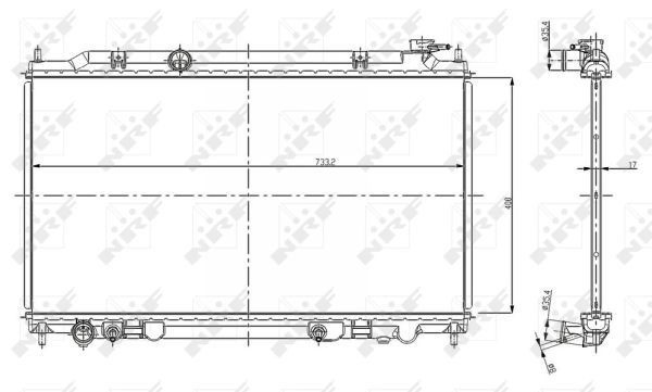Radiador de esfriamento de motor Nissan Altima preço, a partir de 108,89 USD