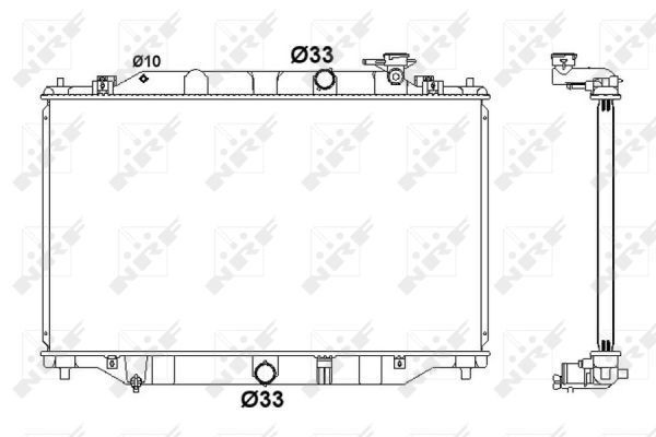 Radiador de esfriamento de motor Mazda CX-5 I KE, GH