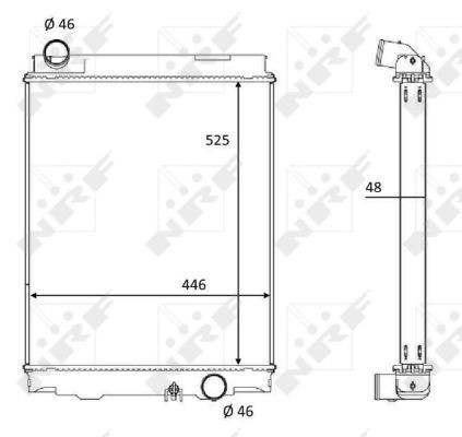 Radiador de esfriamento de motor Mitsubishi Canter preço, a partir de 170,33 USD