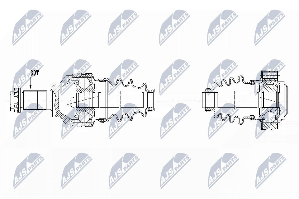  Semieixo traseiro BMW 5 carrinha (E39) (1997 - 2004) 
