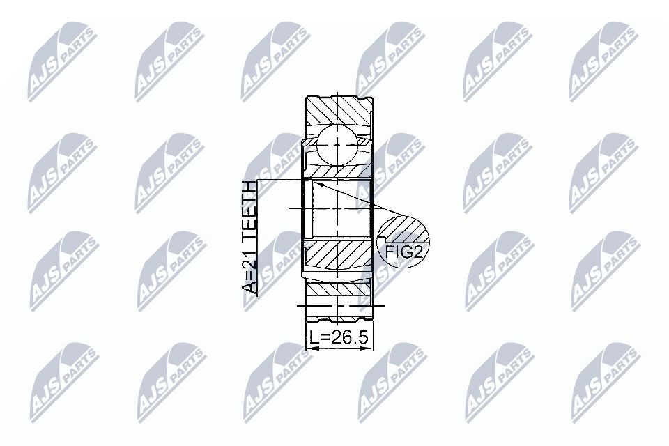 Junta homocinética dianteira da junta universal dianteira NTY NPWSU011 preço, a partir de 31,52 USD