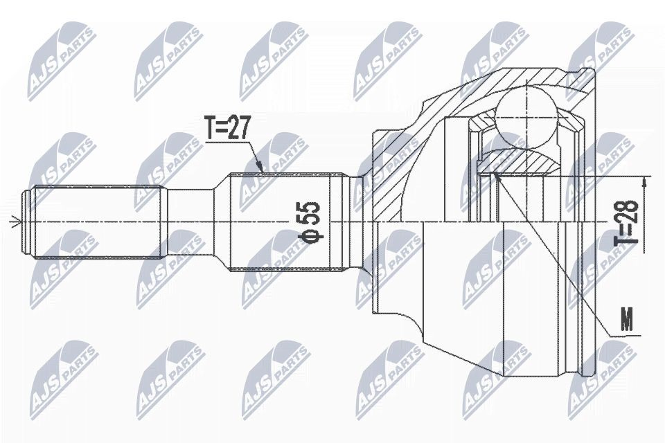 Junta homocinética externa dianteira NTY NPZFR056 preço, a partir de 43,02 USD