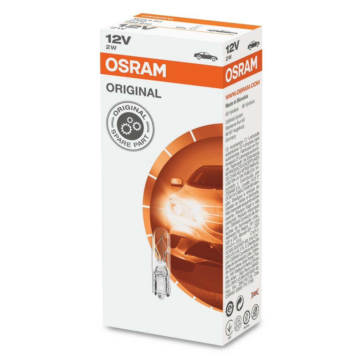 Lâmpada de painel (de painel de dispositivos) Osram 2722 preço, a partir de 1,97 USD