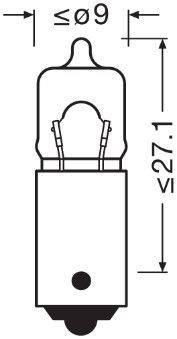 64113 Osram Lâmpada de quebra-luz de iluminação de salão/de cabina