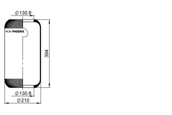 Coxim pneumático (suspensão de lâminas pneumática) do eixo Phoenix 1E21 preço, a partir de 37,06 USD