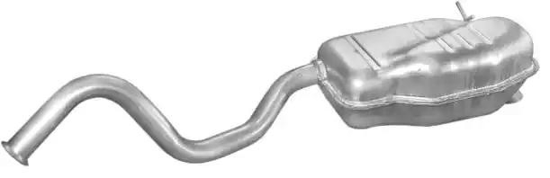 Silenciador, parte traseira Renault Laguna I B56, 556