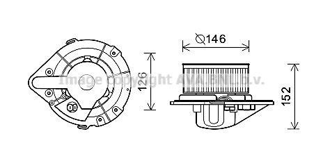 Compre Motor de ventilador de forno (de aquecedor de salão) Volkswagen Transporter 