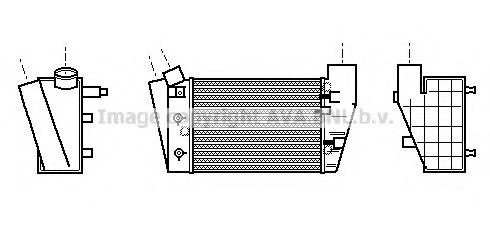 Radiador de intercooler para Audi A4 B6 8H7