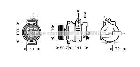 8FK351110881 VAG Compressor de aparelho de ar condicionado