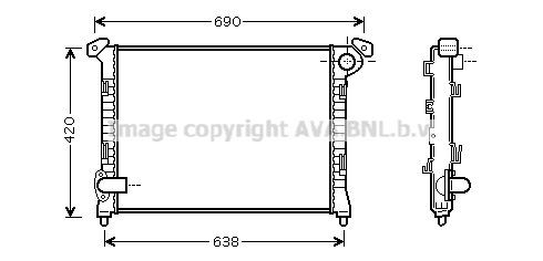 Radiador de esfriamento de motor para Mini Cooper  R56