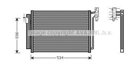 Radiador de aparelho de ar condicionado para BMW X5  E53