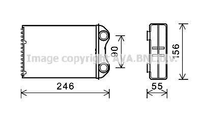 Radiador de forno (de aquecedor) para Mini Cooper  R50, R53