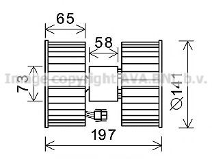 Motor de ventilador de forno (de aquecedor de salão) para BMW 3  E46