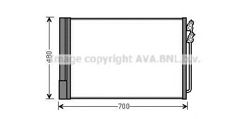  Radiador de aparelho de ar condicionado BMW 7 sedan (F01, F02, F03, F04) (2008 - 2015) 