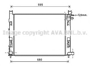 Radiador de esfriamento de motor para Renault LOGAN II MCV K8