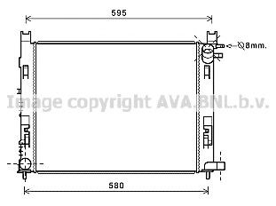 Radiador de esfriamento de motor para Renault SANDERO II STEPWAY 