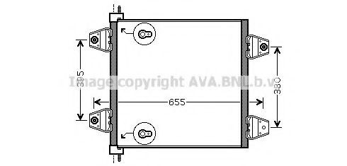 Radiador de aparelho de ar condicionado para DAF 105 XF 