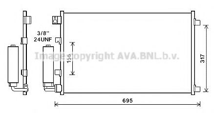 Radiador de aparelho de ar condicionado para Nissan Qashqai I J10