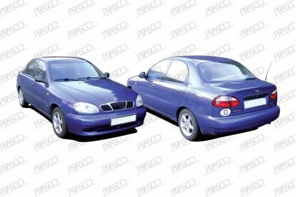 Suporte do radiador montado (painel de montagem de fixação das luzes) Daewoo Lanos  KLAT