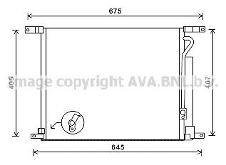 Radiador de aparelho de ar condicionado Chevrolet Aveo II T250, T255