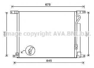  Radiador de aparelho de ar condicionado Chevrolet Aveo II hatchback (T250, T255) (2006 - 2011) II