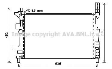 Radiador de esfriamento de motor para Ford Kuga II CBS
