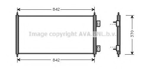 Radiador de aparelho de ar condicionado para Ford Transit V V184/5