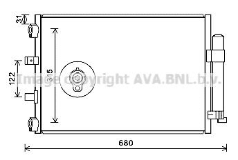Radiador de aparelho de ar condicionado para Ford C-Max Grand CB7
