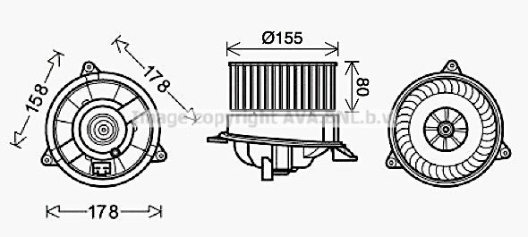Motor de ventilador de forno (de aquecedor de salão) Ford Connect preço, a partir de 47,31 USD