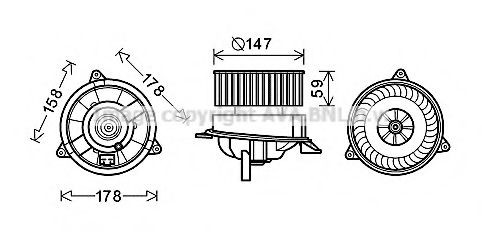 Compre Motor de ventilador de forno (de aquecedor de salão) Ford Connect 