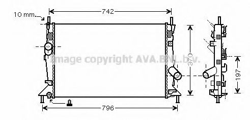 Radiador de esfriamento de motor Mazda 3 preço, a partir de 54,56 USD