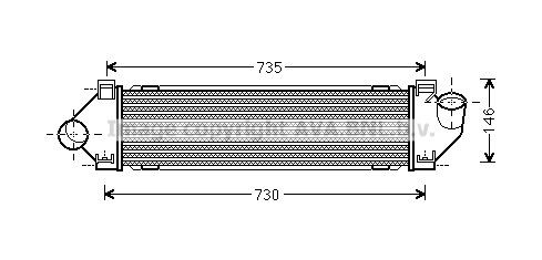 Radiador de intercooler Ford Galaxy II CA1 WA6