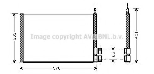 Radiador de aparelho de ar condicionado para Ford Fusion  JU