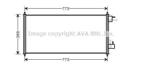 Radiador de aparelho de ar condicionado para Ford Connect  TC7
