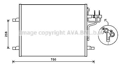  Radiador de aparelho de ar condicionado Ford Kuga I SUV (CBV) (2008 - 2012) I