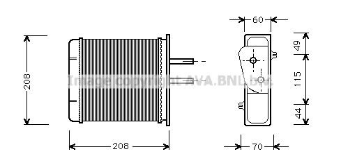 Radiador de forno (de aquecedor) Magneti Marelli BR057 preço, a partir de 27,89 USD