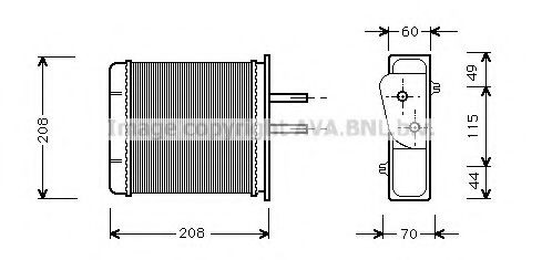 BR057 Magneti Marelli Radiador de forno (de aquecedor)