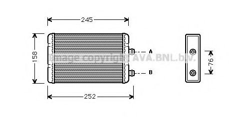 Radiador de forno (de aquecedor) Fiat Doblo preço, a partir de 25,86 USD