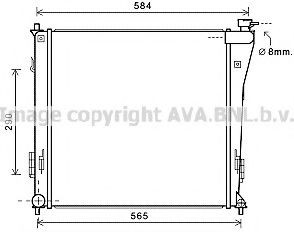  Radiador de esfriamento de motor Hyundai I40 I sedan (VF) (2012 - 2019) I