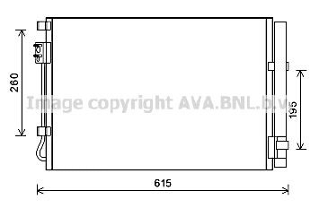  Radiador de aparelho de ar condicionado KIA Rio III hatchback (UB) (2011 - 2017) III