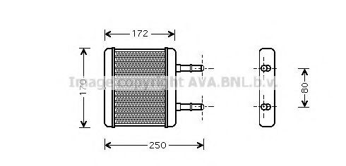 Radiador de forno (de aquecedor) para Hyundai Atos  MX