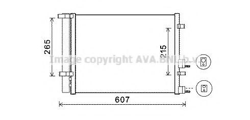 Radiador de aparelho de ar condicionado para Hyundai I20 I PB