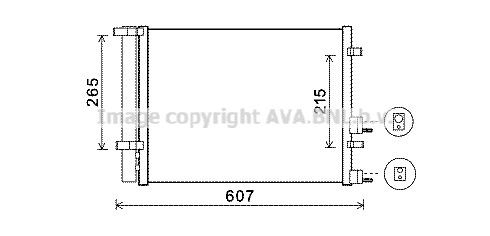 Radiador de aparelho de ar condicionado Hyundai I20 I PB