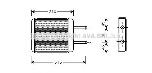 Radiador de forno (de aquecedor) para KIA Carnival I UP