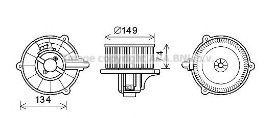 Motor de ventilador de forno (de aquecedor de salão) para KIA Carnival II GQ